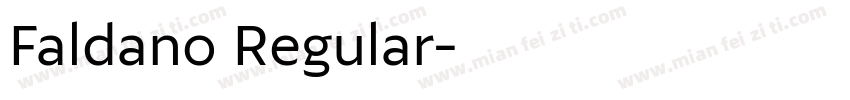 Faldano Regular字体转换